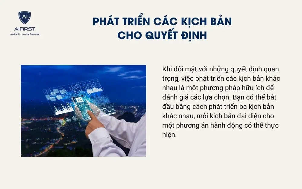 Phát triển các kịch bản cho quyết định