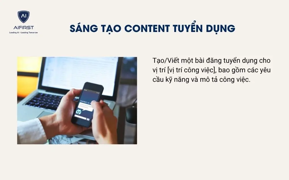 Sáng tạo content tuyển dụng