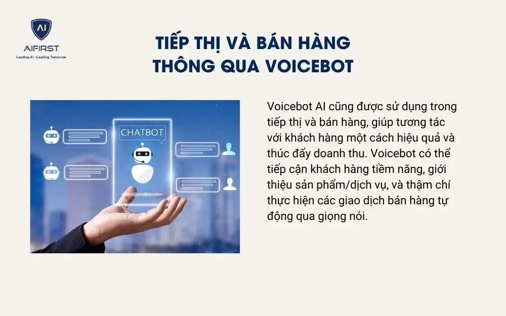 Tiếp thị và bán hàng thông qua voicebot