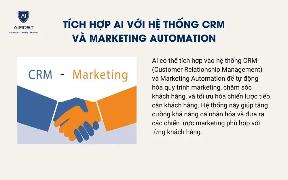 Tích hợp AI với hệ thống CRM và Marketing Automation