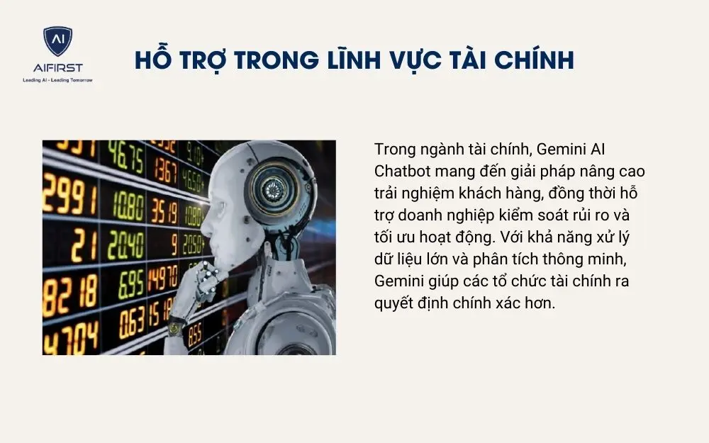 Hỗ trợ trong lĩnh vực tài chính