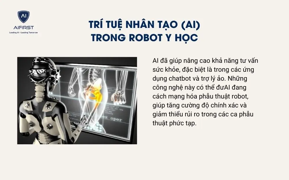 Trí tuệ nhân tạo (AI) trong Robot y học