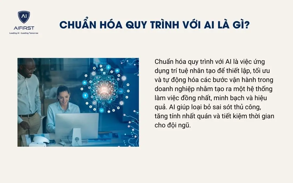 Chuẩn hóa quy trình với AI là gì?