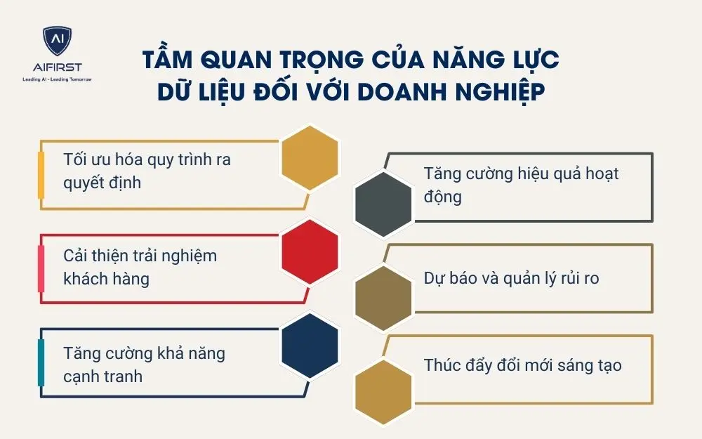 Tầm quan trọng của năng lực dữ liệu đối với doanh nghiệp