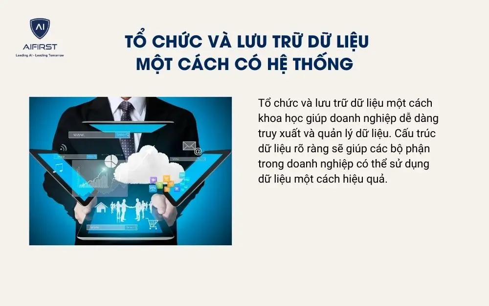 Tổ chức v&agrave; lưu trữ dữ liệu một c&aacute;ch c&oacute; hệ thống