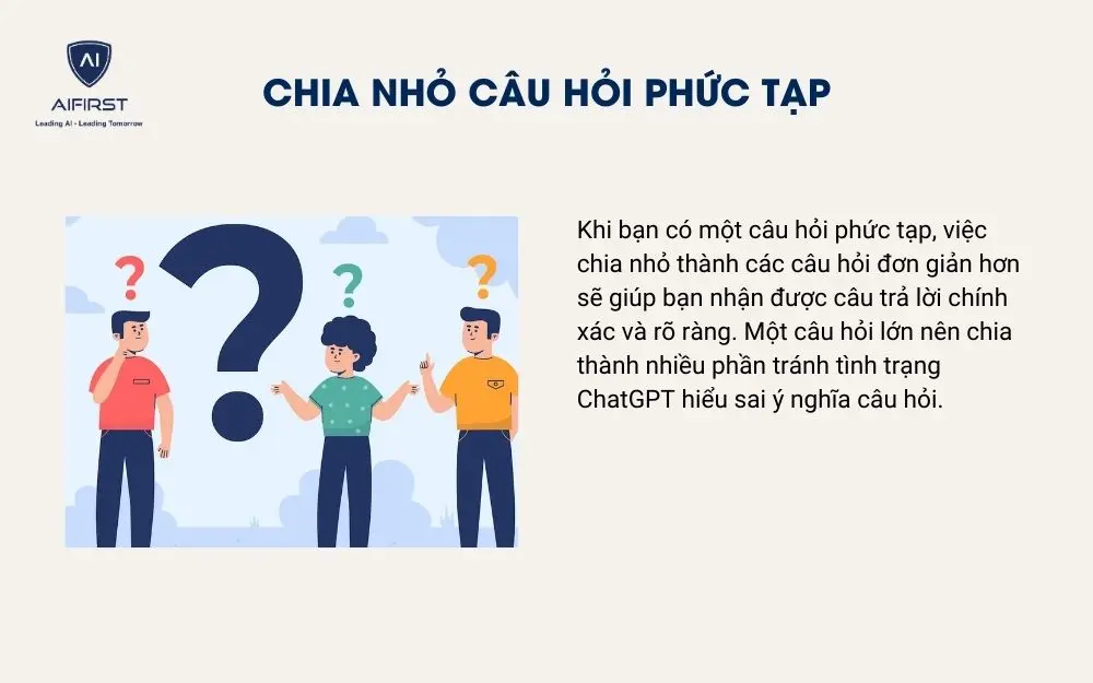 Chia nhỏ c&acirc;u hỏi phức tạp