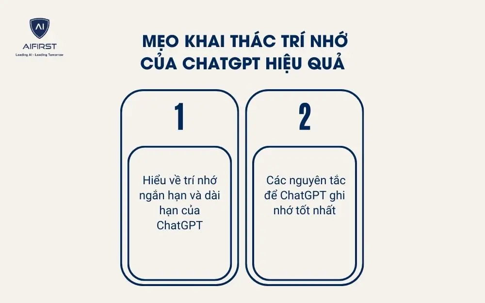 Mẹo khai th&aacute;c tr&iacute; nhớ của chatGPT hiệu quả