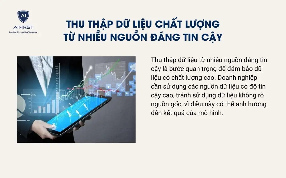 Thu thập dữ liệu chất lượng từ nhiều nguồn đáng tin cậy