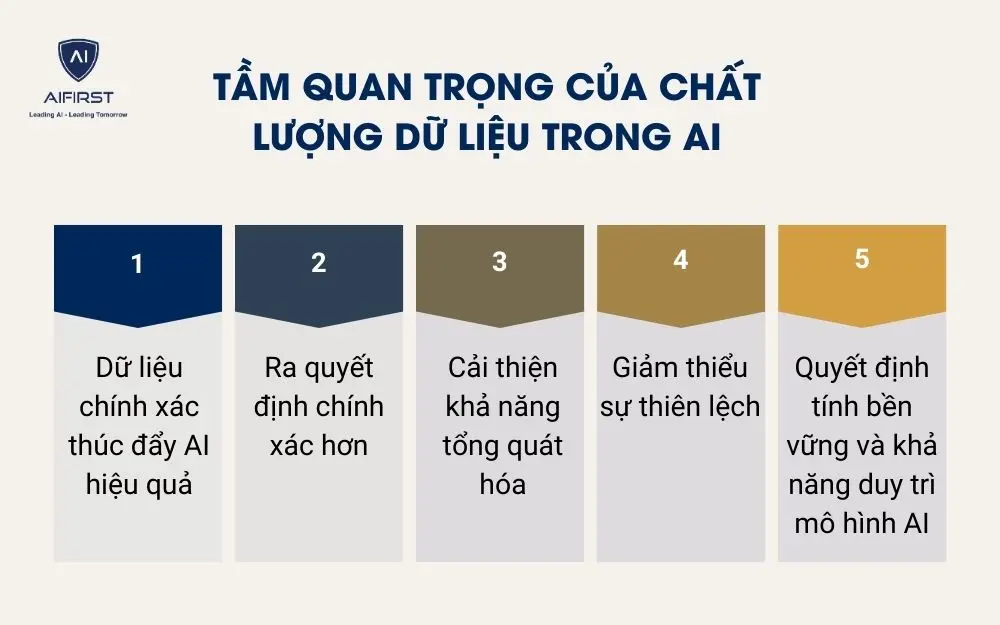 Tầm quan trọng của chất lượng dữ liệu trong AI
