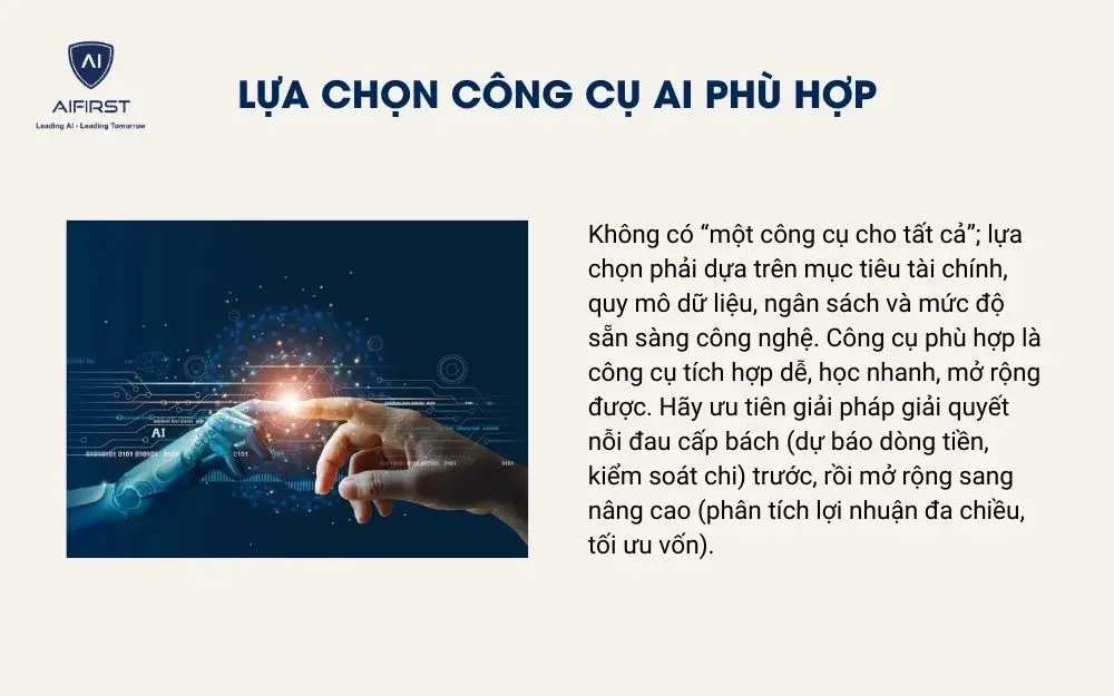 Lựa chọn công cụ AI phù hợp