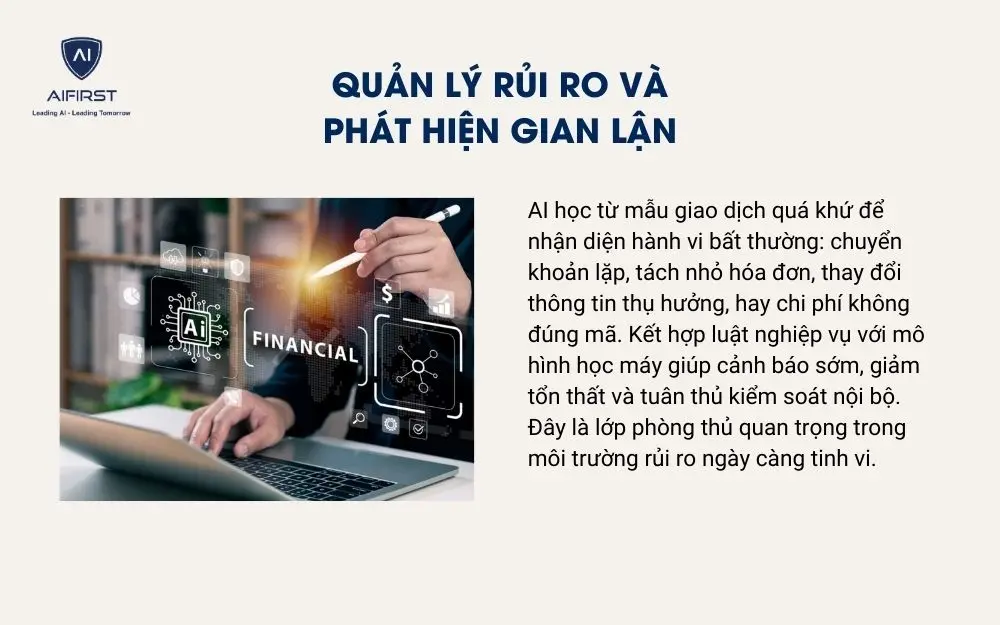 Quản lý rủi ro và phát hiện gian lận