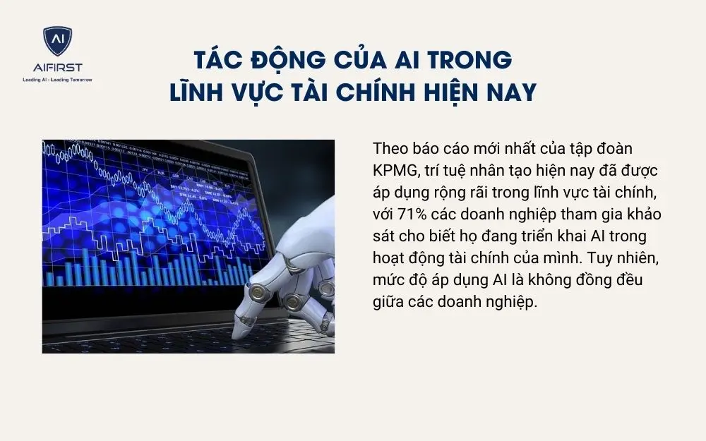 Tác động của AI trong lĩnh vực tài chính hiện nay