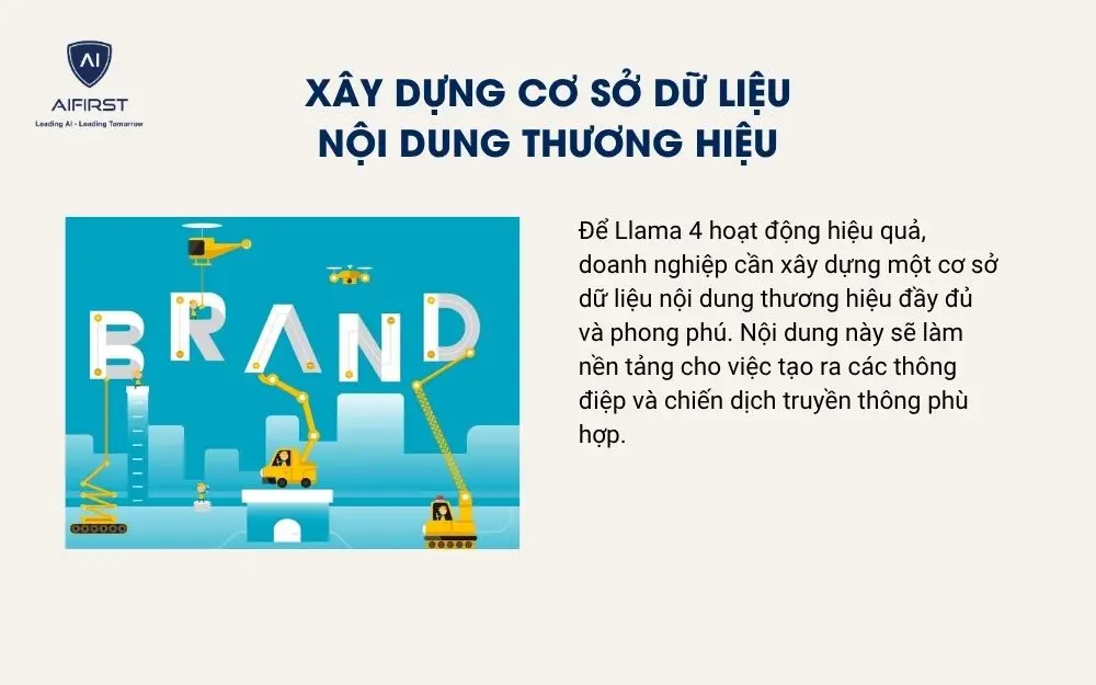 Xây dựng cơ sở dữ liệu nội dung thương hiệu