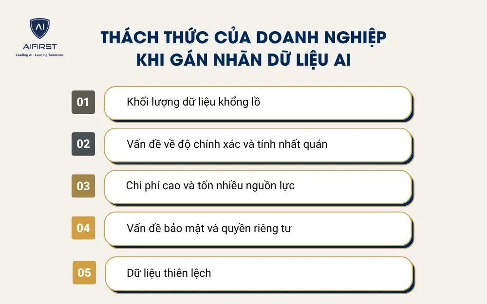 Thách thức của doanh nghiệp khi gán nhãn dữ liệu AI
