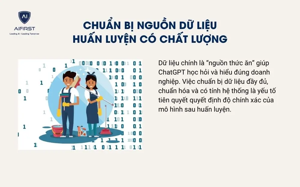 Chuẩn bị nguồn dữ liệu huấn luyện c&oacute; chất lượng