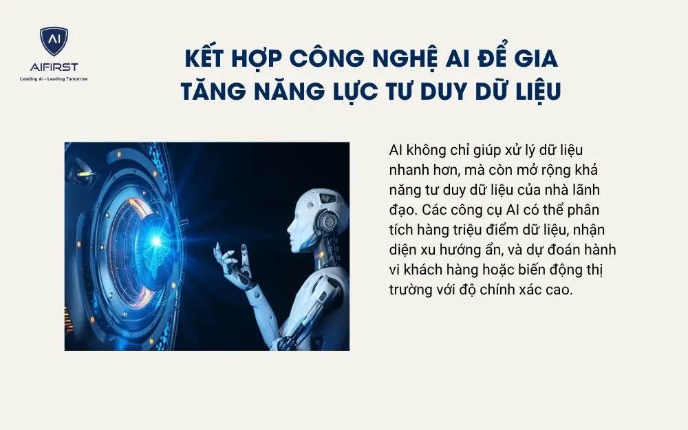 Kết hợp công nghệ AI để gia tăng năng lực tư duy dữ liệu
