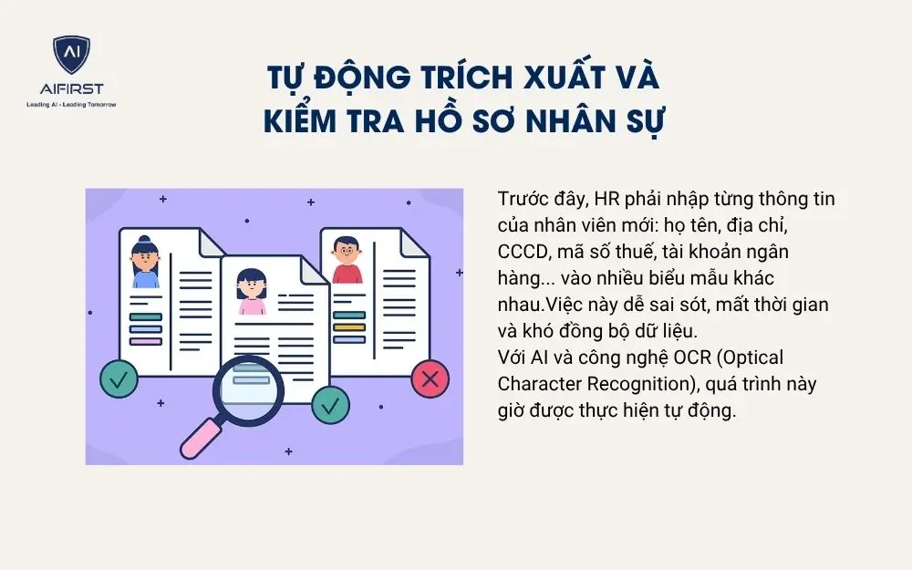 Tự động trích xuất và kiểm tra hồ sơ nhân sự