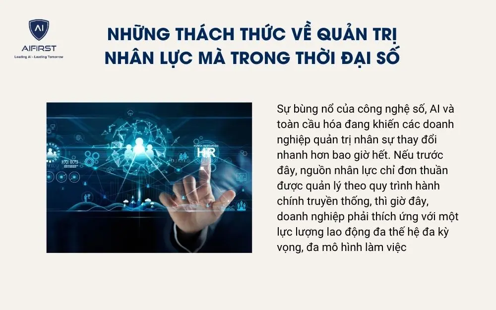 Những th&aacute;ch thức về quản trị nh&acirc;n lực m&agrave; trong thời đại số
