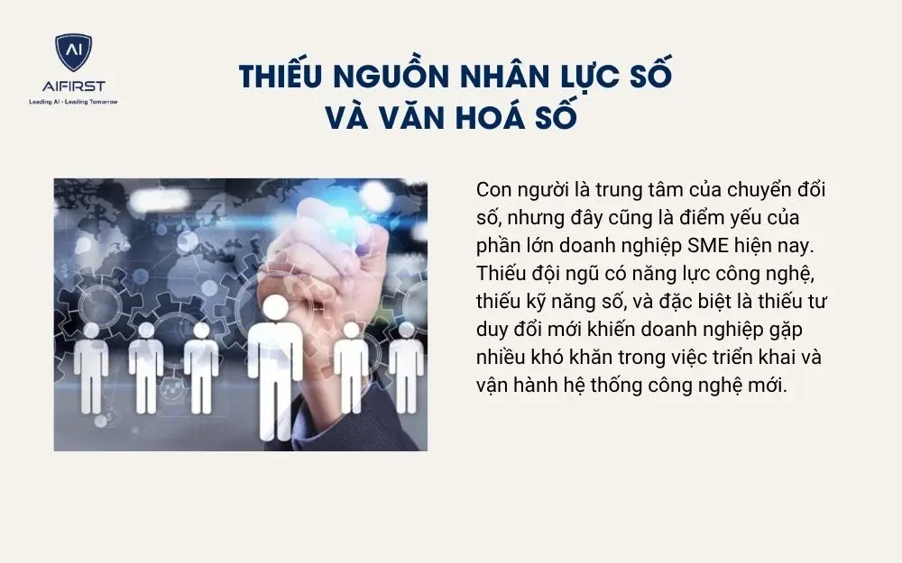 Thiếu nguồn nhân lực số và văn hoá số