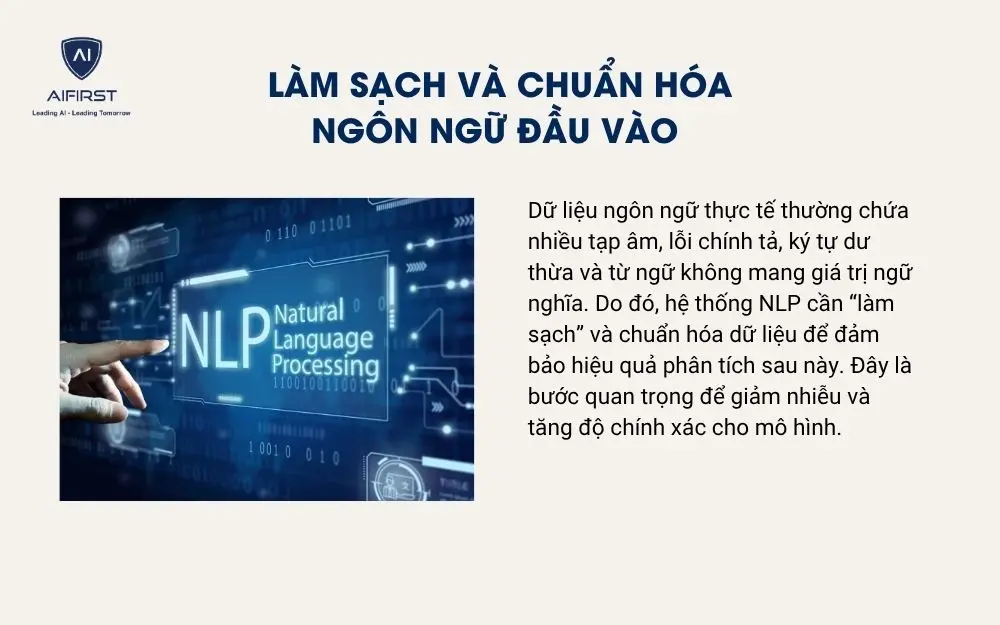 Làm sạch và chuẩn hóa ngôn ngữ đầu vào
