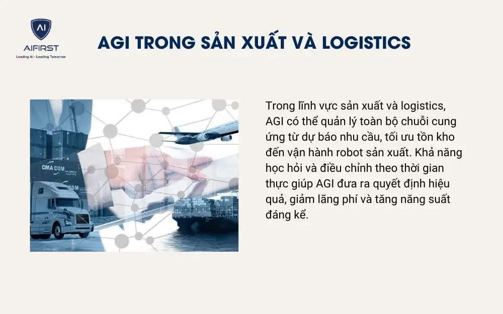 AGI trong Sản xuất và Logistics