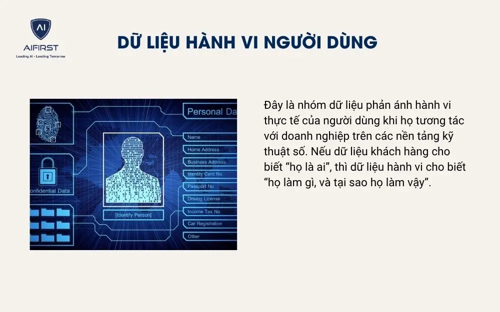 Dữ liệu hành vi người dùng