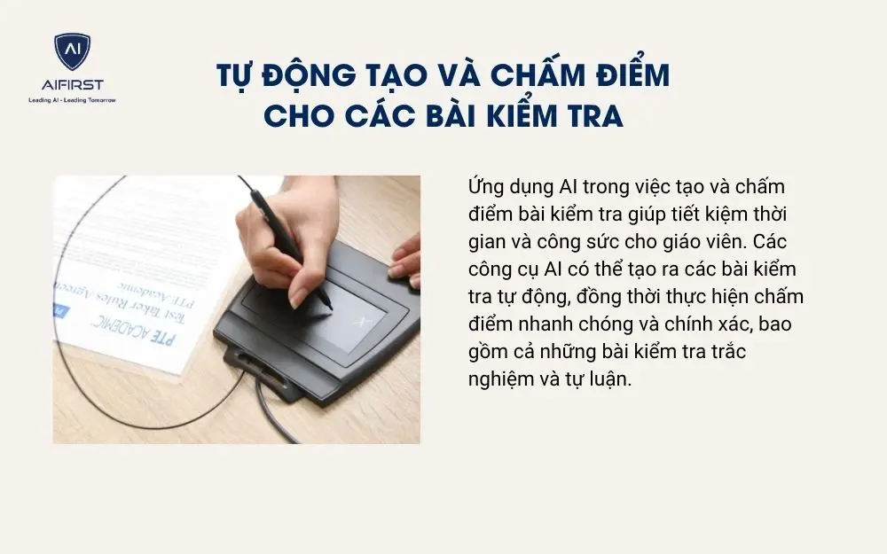 Tự động tạo và chấm điểm cho các bài kiểm tra