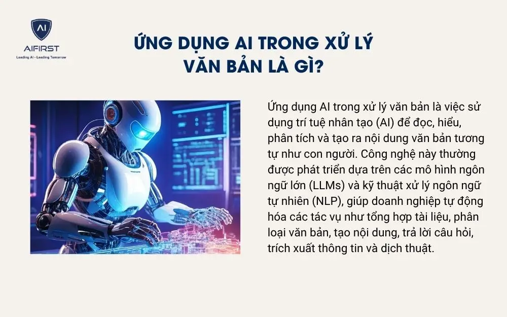 Ứng dụng AI trong xử lý văn bản là gì?
