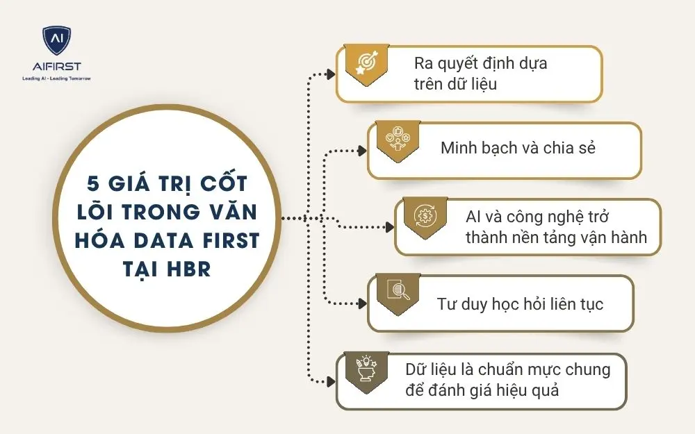 5 giá trị cốt lõi trong văn hóa Data First tại HBR
