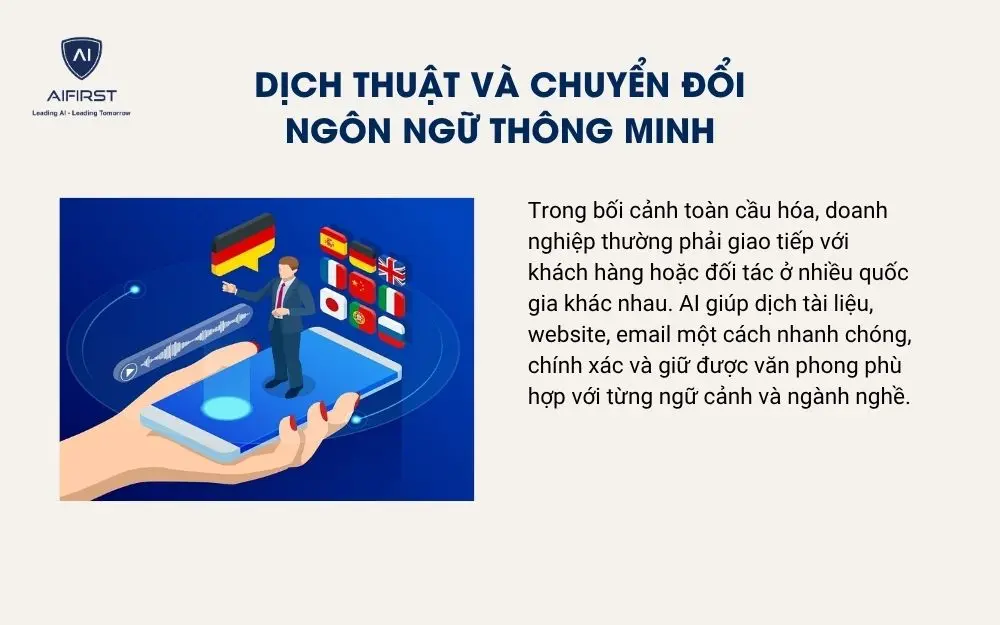 Dịch thuật và chuyển đổi ngôn ngữ thông minh