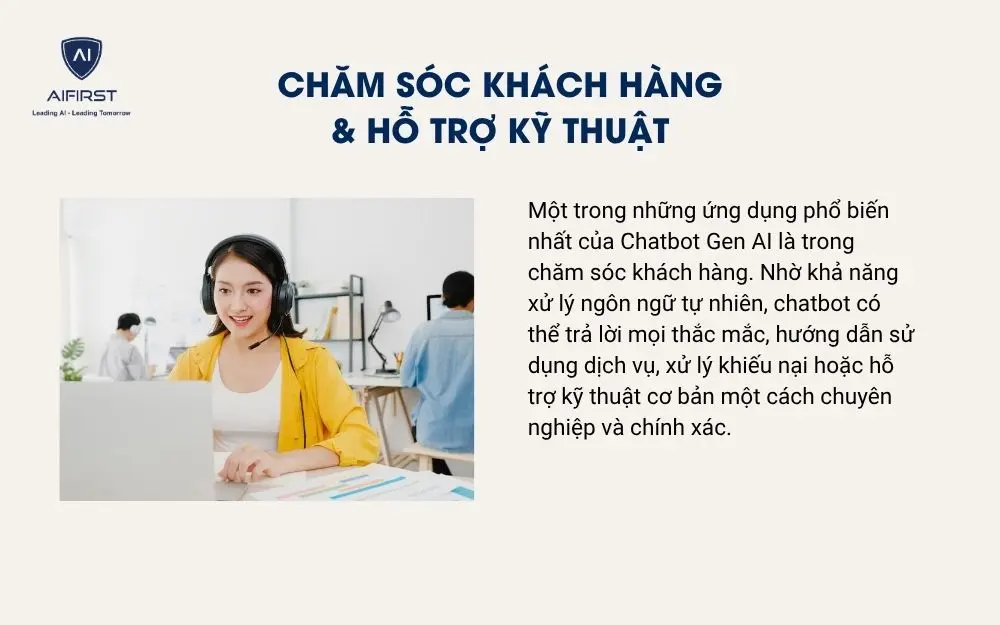 Chăm sóc khách hàng & hỗ trợ kỹ thuật