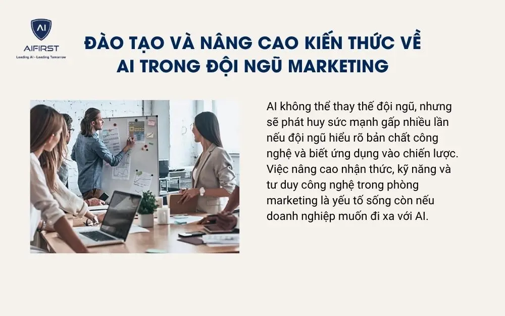 Đào tạo và nâng cao kiến thức về AI trong đội ngũ marketing
