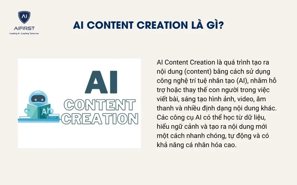 AI content creation là gì?