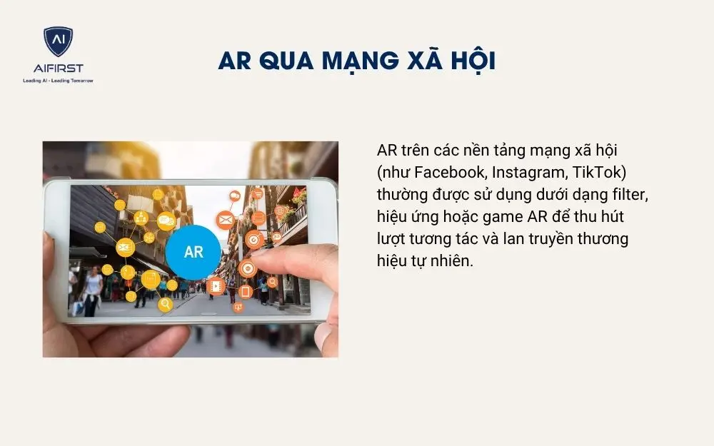 AR qua mạng xã hội