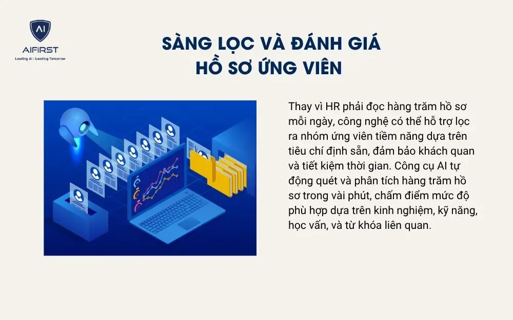 S&agrave;ng lọc v&agrave; đ&aacute;nh gi&aacute; hồ sơ ứng vi&ecirc;n