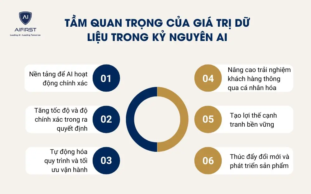 Tầm quan trọng của gi&aacute; trị dữ liệu trong kỷ nguy&ecirc;n AI