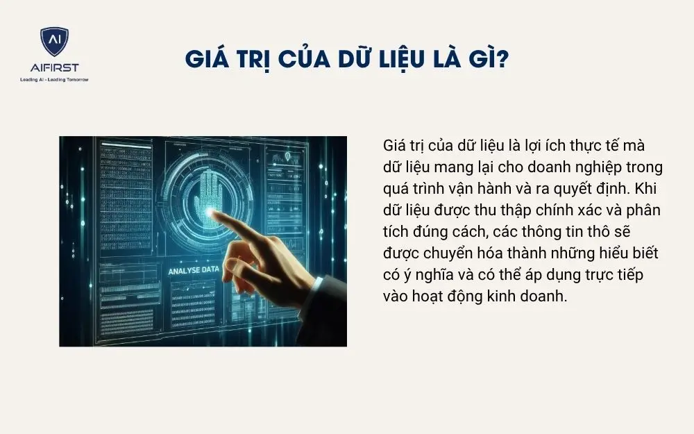 Gi&aacute; trị của dữ liệu l&agrave; g&igrave;?