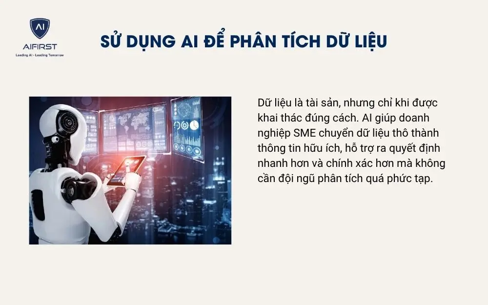 Sử dụng AI để ph&acirc;n t&iacute;ch dữ liệu