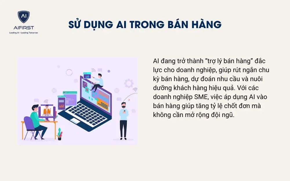 Sử dụng AI trong b&aacute;n h&agrave;ng