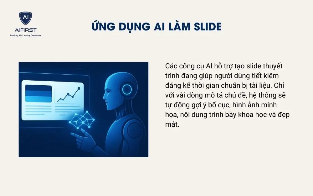 Ứng dụng AI l&agrave;m slide