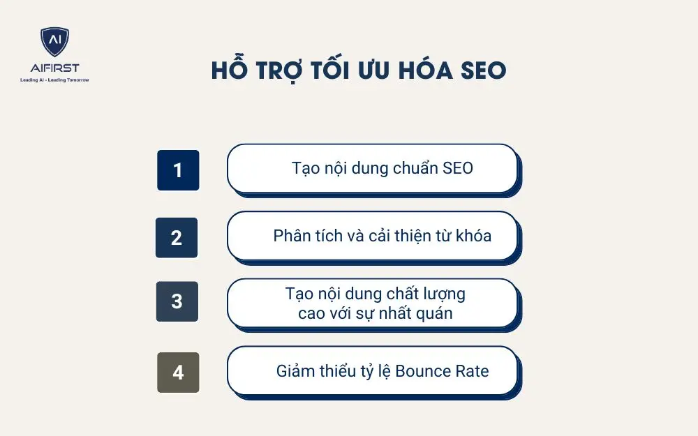 Hỗ trợ tối ưu h&oacute;a SEO
