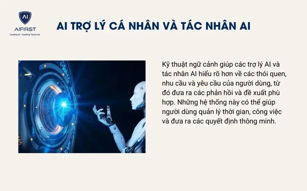 AI Trợ l&yacute; c&aacute; nh&acirc;n v&agrave; t&aacute;c nh&acirc;n AI