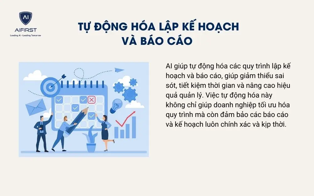 Tự động h&oacute;a lập kế hoạch v&agrave; b&aacute;o c&aacute;o