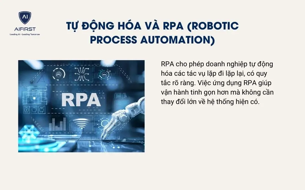 Tự động h&oacute;a v&agrave; RPA (Robotic Process Automation)