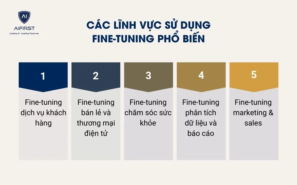 C&aacute;c lĩnh vực sử dụng Fine-tuning phổ biến