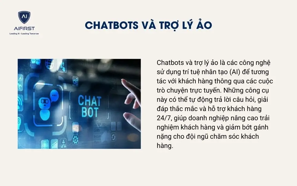 Chatbots v&agrave; Trợ l&yacute; ảo