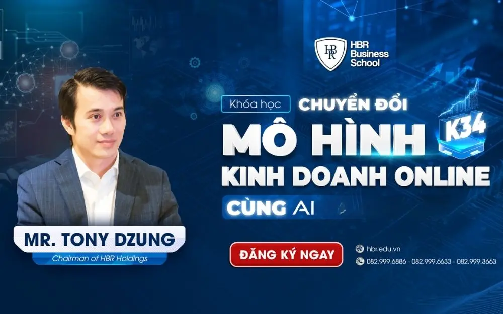  kh&oacute;a học &ldquo;Chuyển đổi m&ocirc; h&igrave;nh kinh doanh online c&ugrave;ng AI&rdquo; 