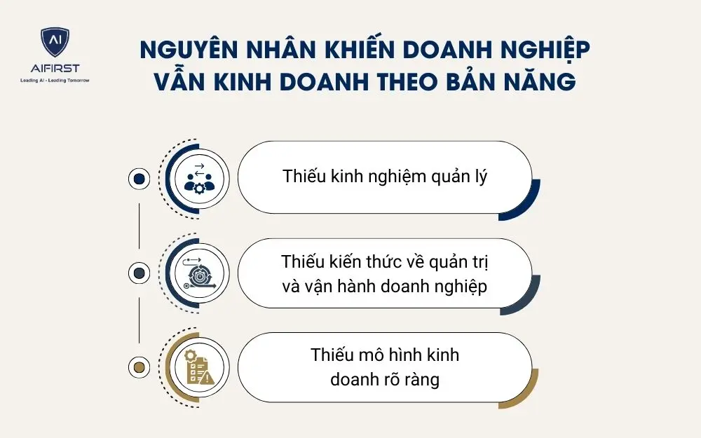 Nguy&ecirc;n nh&acirc;n khiến doanh nghiệp vẫn kinh doanh theo bản năng
