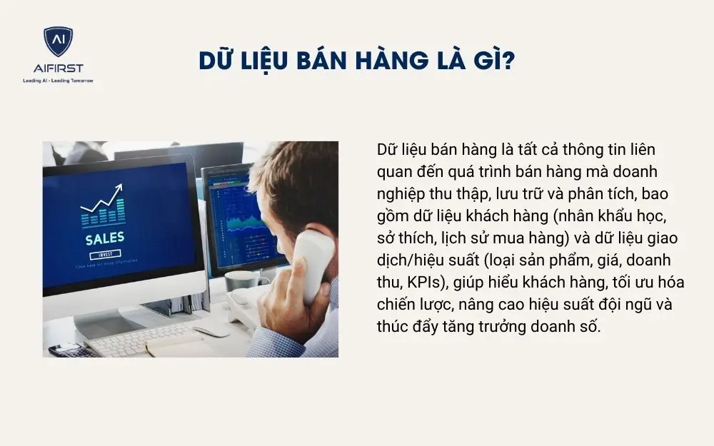 Dữ liệu b&aacute;n h&agrave;ng l&agrave; g&igrave;?