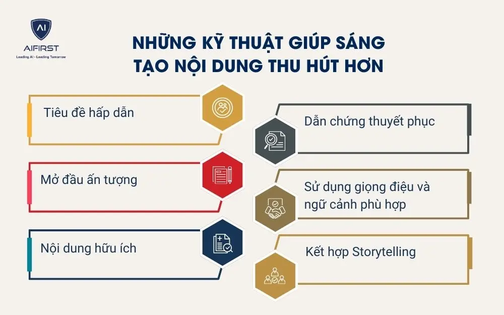 Những kỹ thuật gi&uacute;p s&aacute;ng tạo nội dung thu h&uacute;t hơn